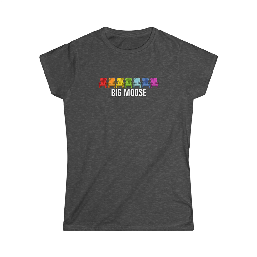 Big Moose Rainbow Chairs Ladies Tee