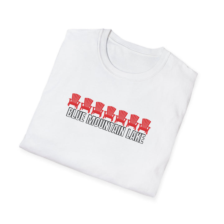 Blue Mountain Lake ADK Chairs Unisex T-Shirt