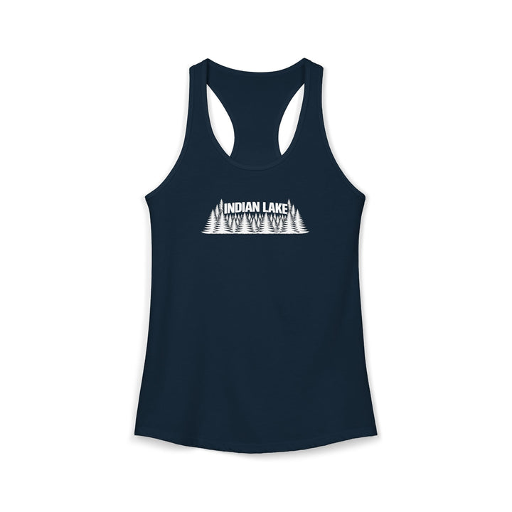 Indian Lake Ladies Racerback - Trees