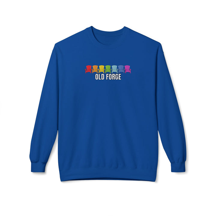 Old Forge Rainbow Chairs Sweatshirt