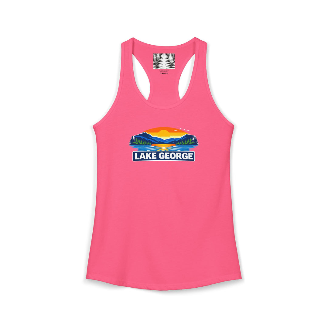Lake George Sunset Racerback Tank