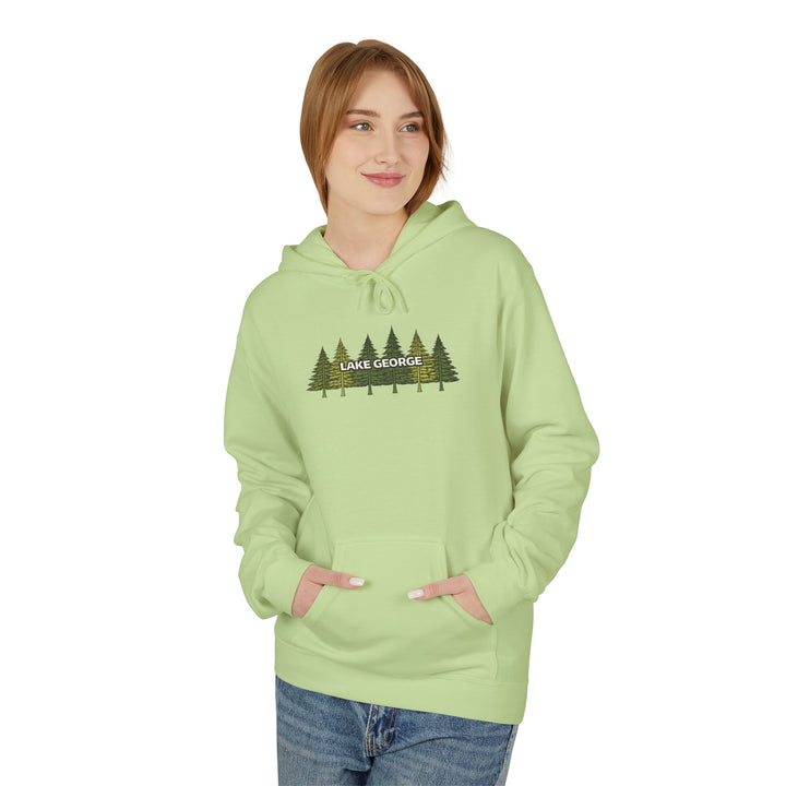 Lake George Hoodie - Green Trees