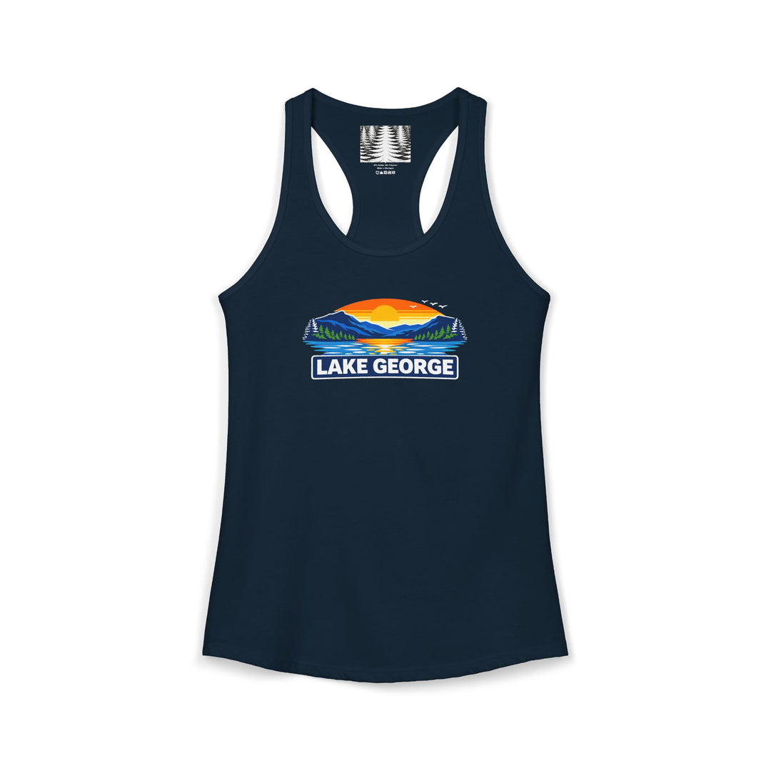 Lake George Sunset Racerback Tank