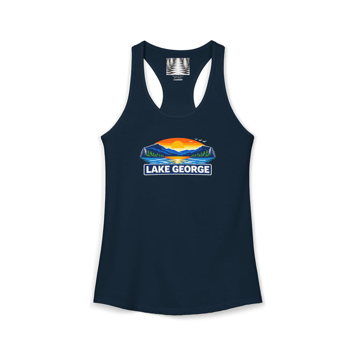 Lake George Sunset Racerback Tank