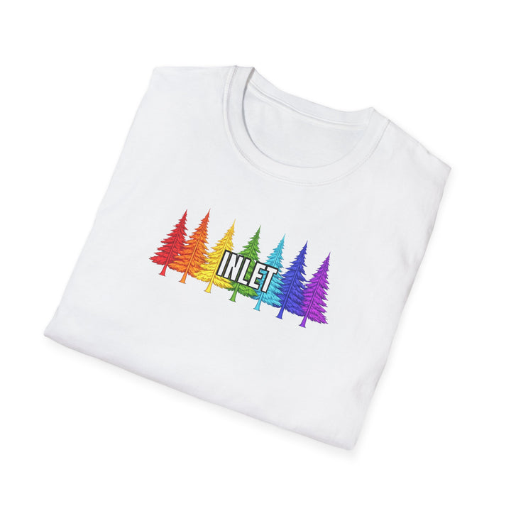 Inlet Unisex T-Shirt - Rainbow Trees