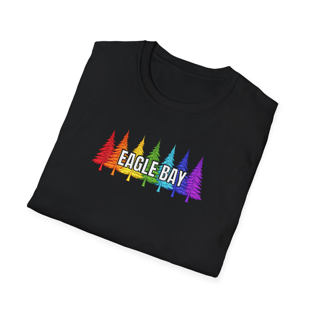 Eagle Bay Unisex T-Shirt - Rainbow Trees
