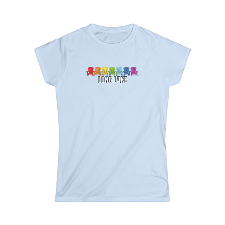 Long Lake Rainbow Chairs Ladies Tee