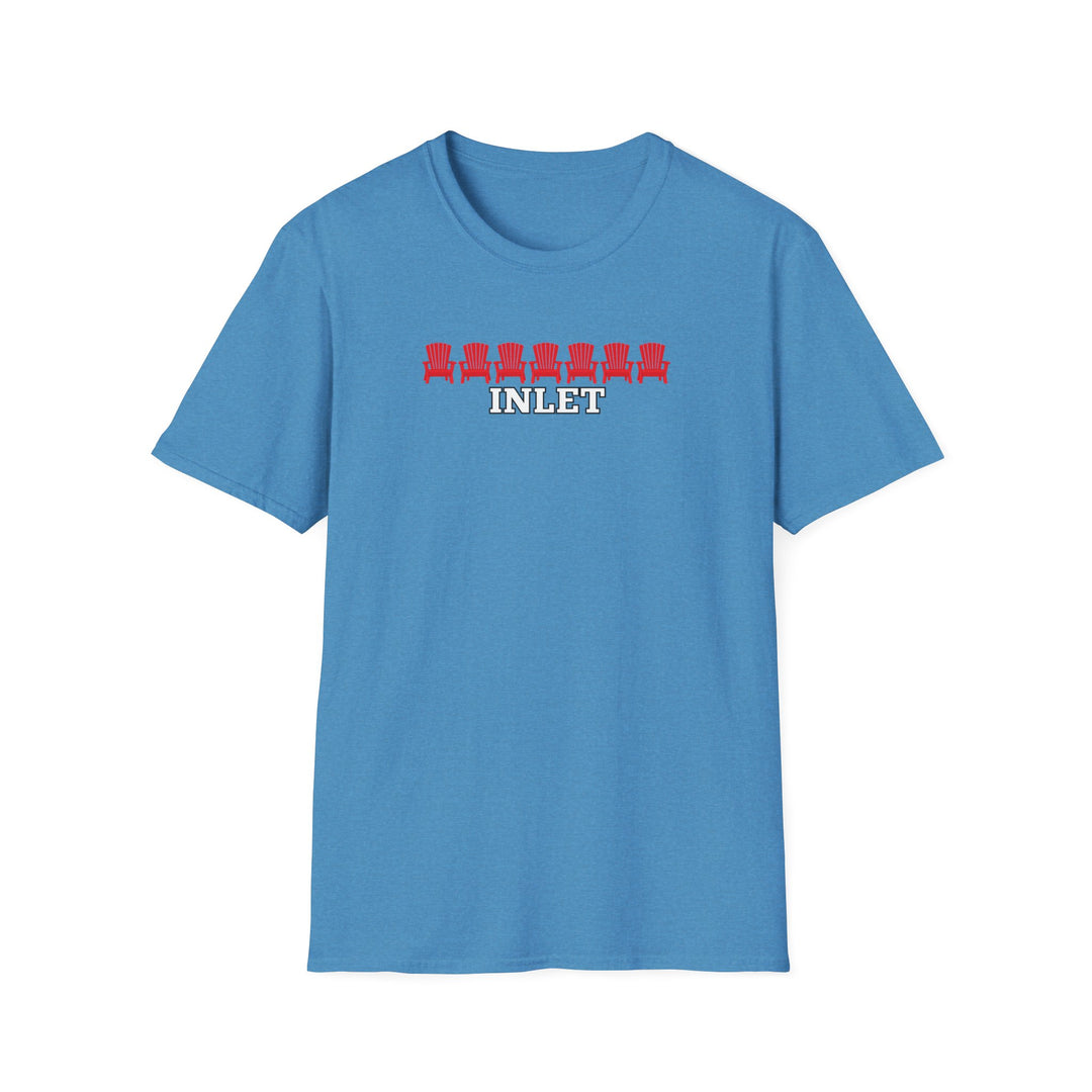 Inlet Unisex T-Shirt - Red Chairs