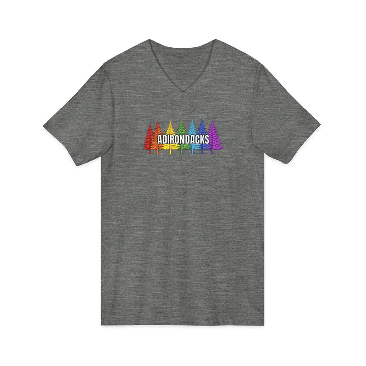 Adirondack Rainbow Trees Unisex V-Neck