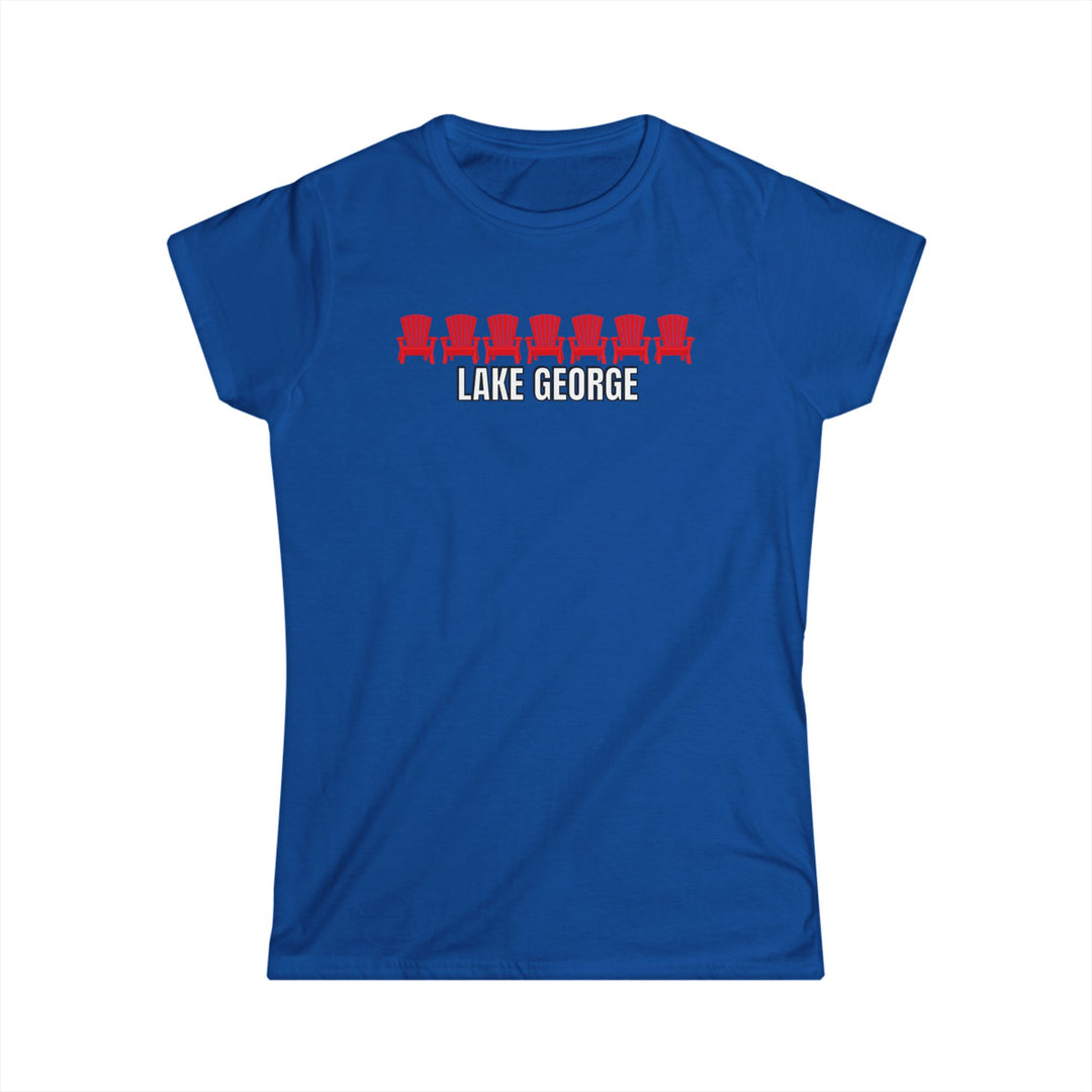 Lake George Red Chairs Ladies T-Shirt
