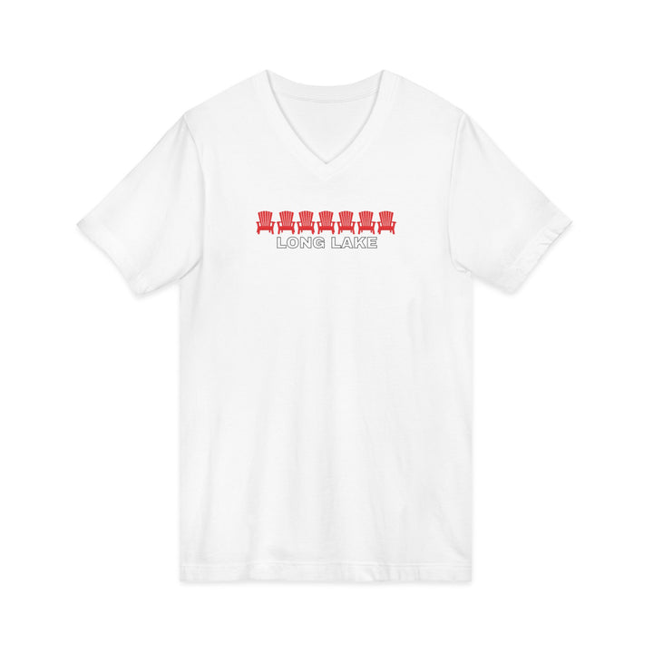 Long Lake ADK Chairs Unisex V-Neck T-Shirt