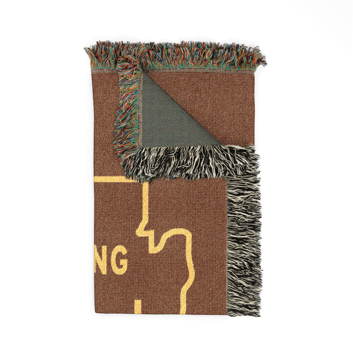 Entering Adirondack Park Throw Blanket