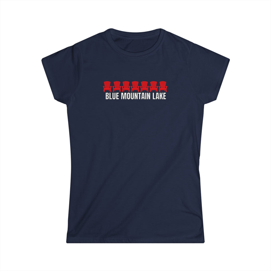 Blue Mountain Lake ADK Chairs Ladies Tee