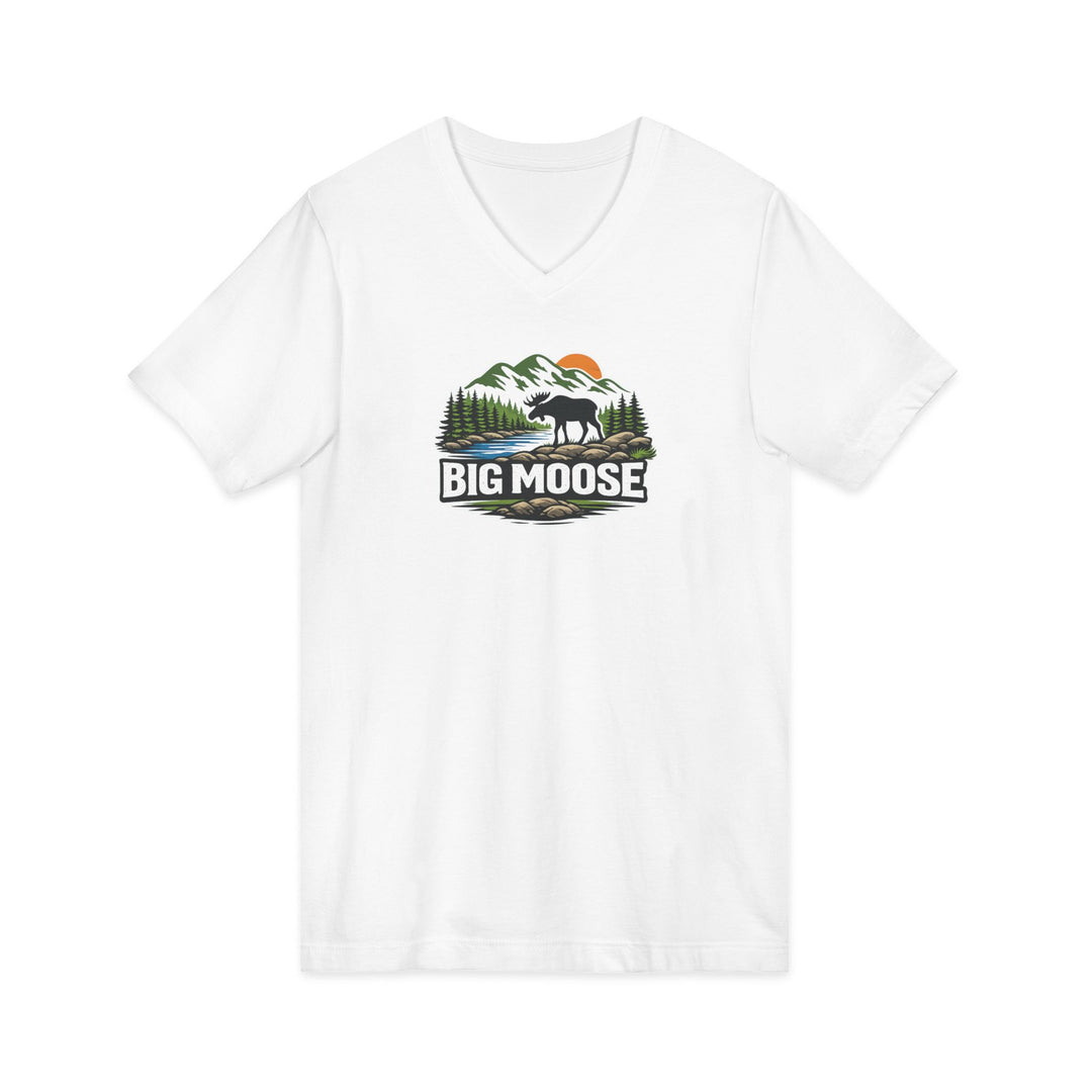Big Moose Sunset Unisex V-Neck Tee