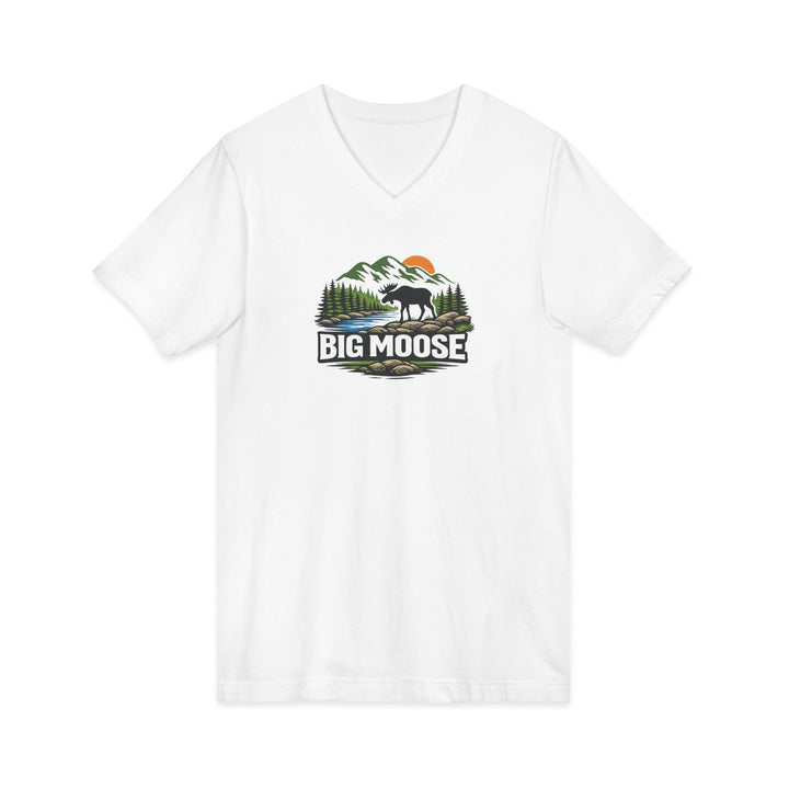 Big Moose Sunset Unisex V-Neck Tee