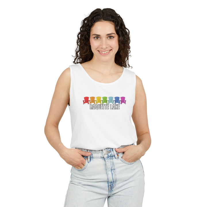 Raquette Lake Unisex Tank - Rainbow Chairs