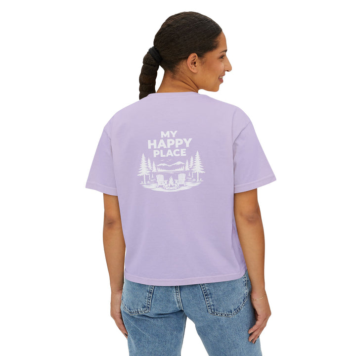 Inlet Ladies Boxy Tee - My Happy Place
