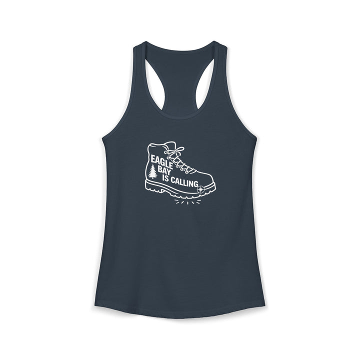 Eagle Bay is Calling Ladies Racerback