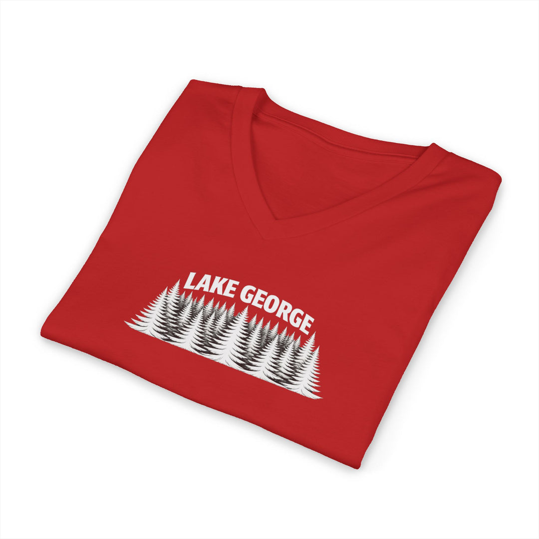 Lake George Unisex V-Neck - Trees