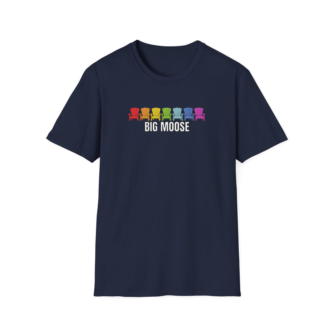 Big Moose Rainbow Chairs Unisex T-Shirt