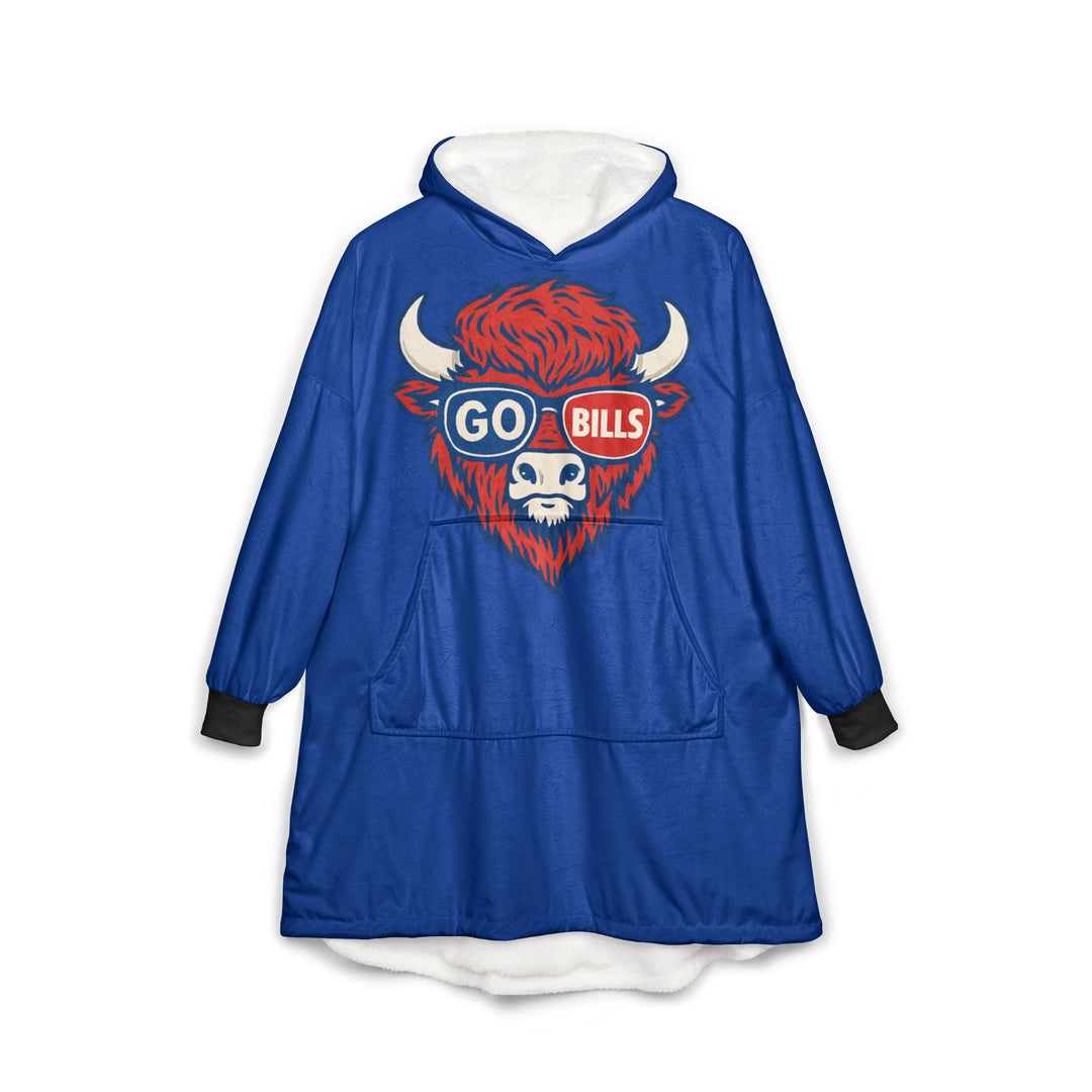 Let's Go Buffalo Hooded Blanket