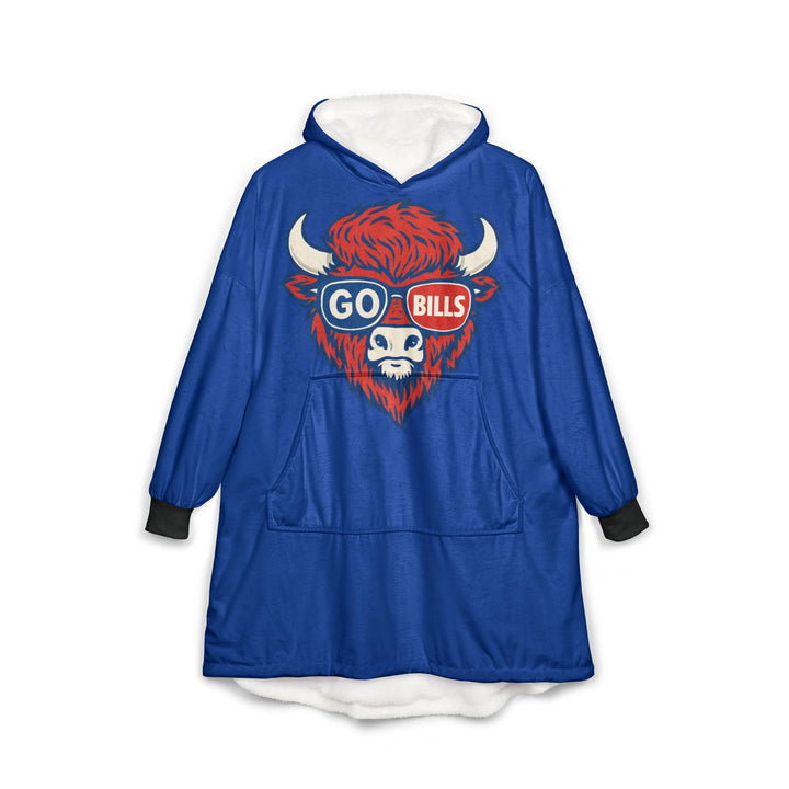 Let's Go Buffalo Hooded Blanket