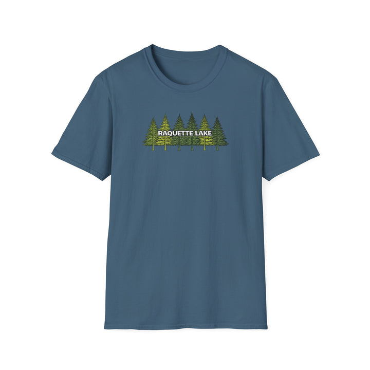 Raquette Lake Unisex T-Shirt - Pine Trees