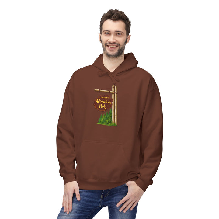 Entering Adirondack Park Sign Hoodie