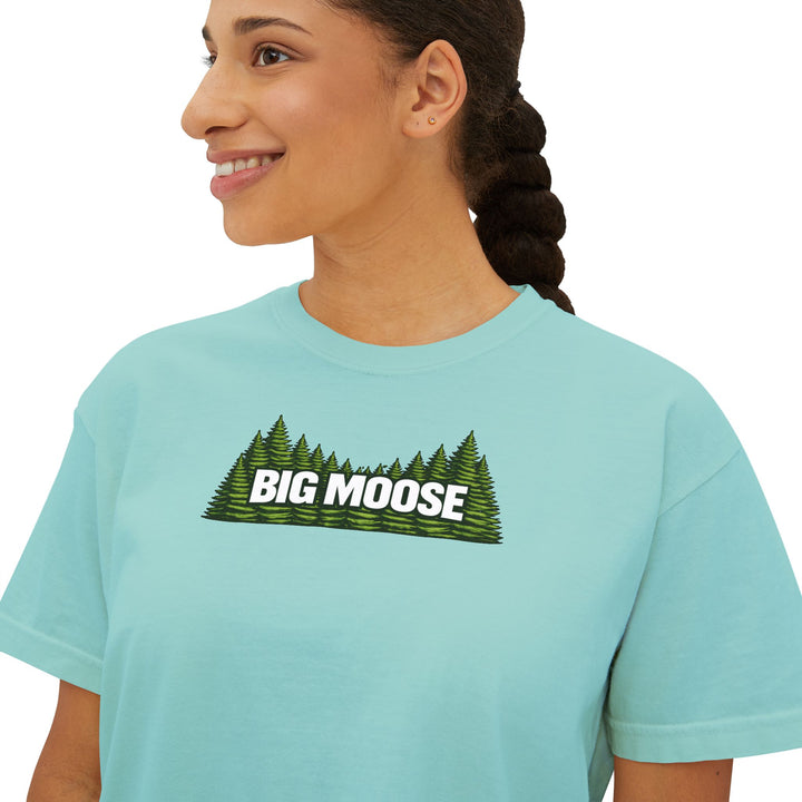 Big Moose Trees Ladies Boxy Tee