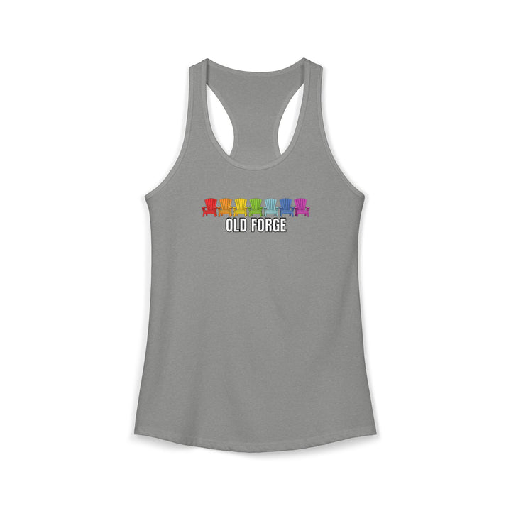 Old Forge Rainbow Chairs Ladies Racerback