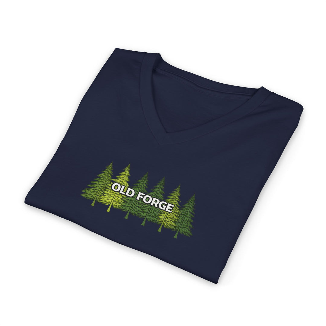 Old Forge Pine Trees Unisex V-Neck T-Shirt