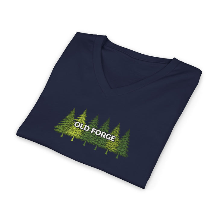 Old Forge Pine Trees Unisex V-Neck T-Shirt
