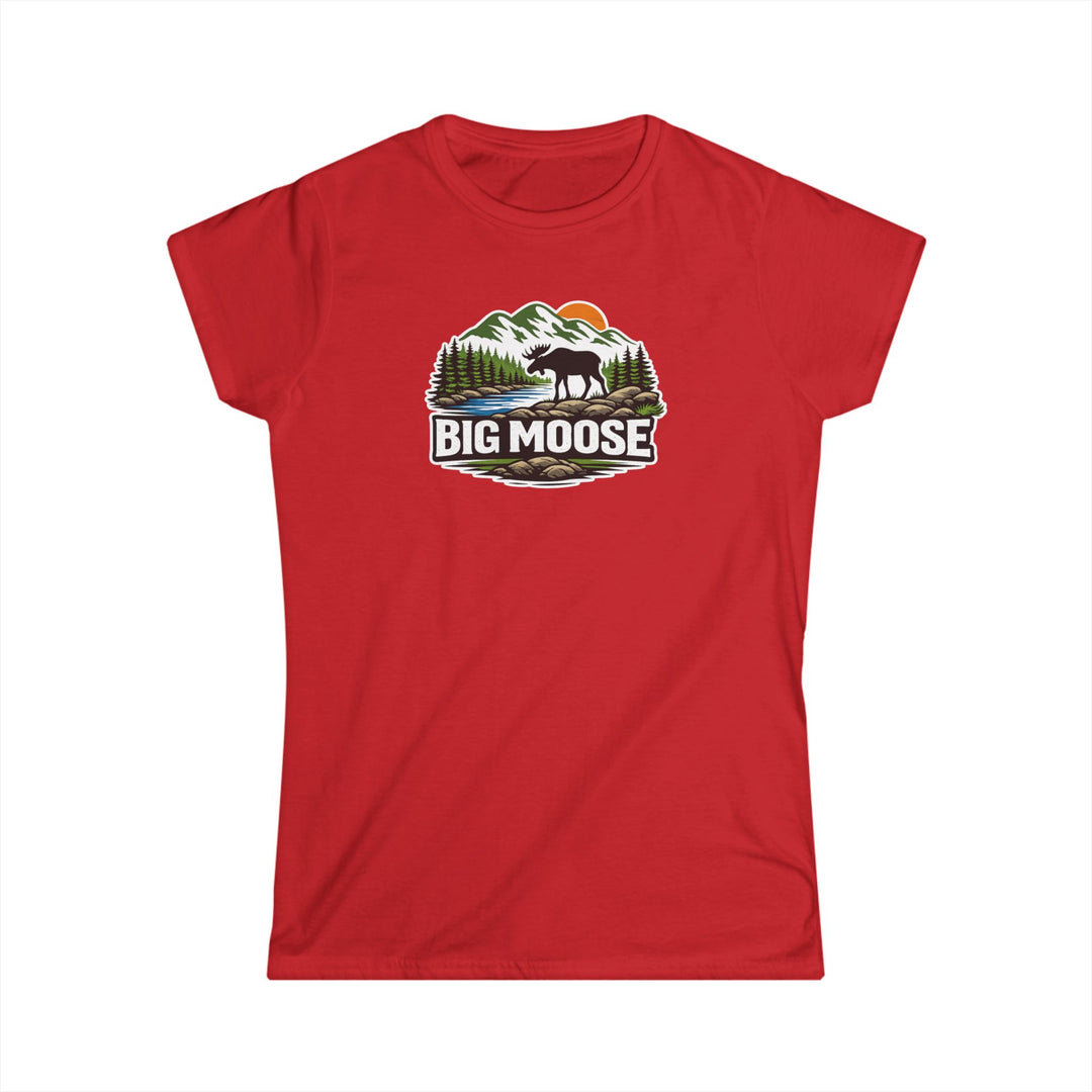 Big Moose Sunset Ladies Tee