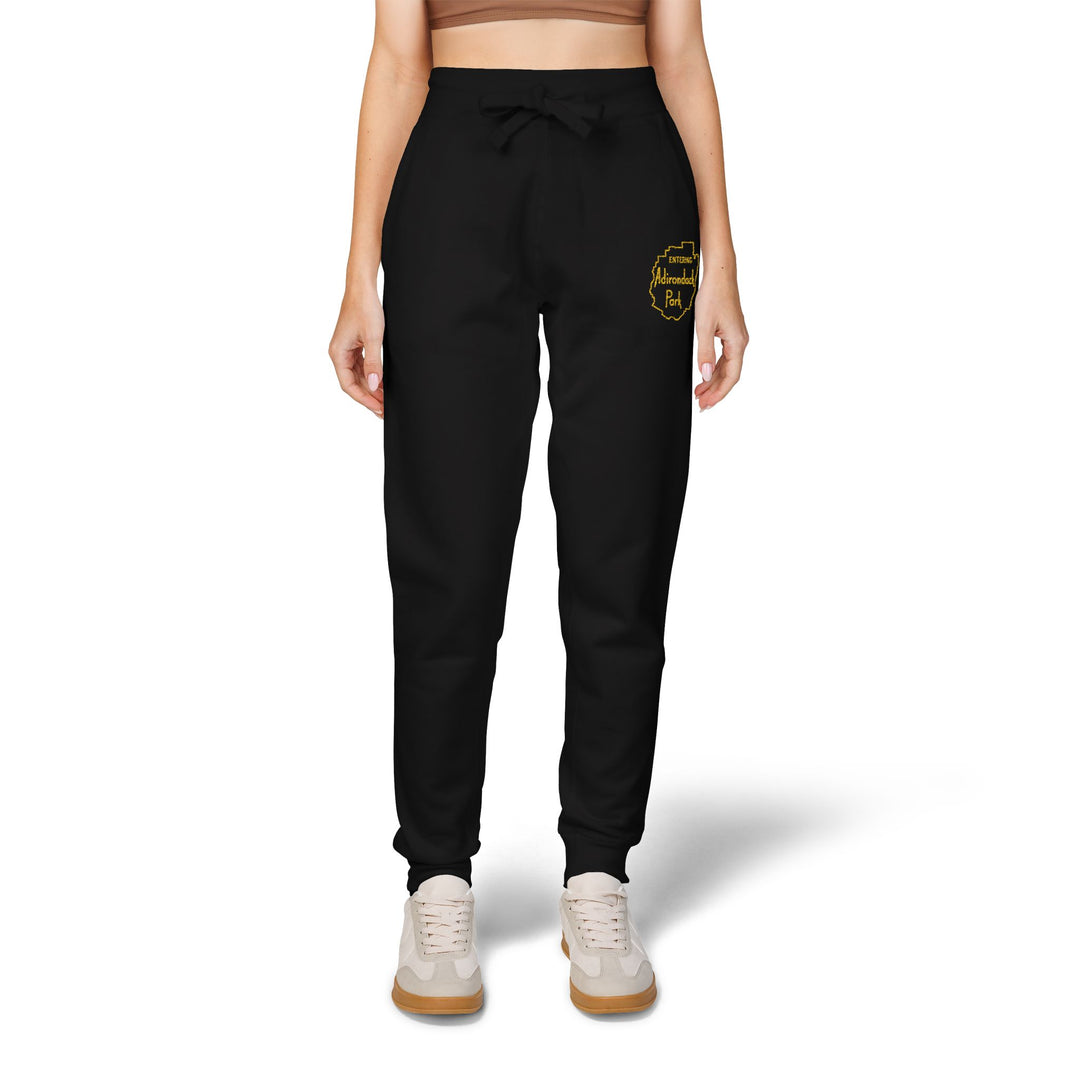 Entering Adirondack Park - Embroidered Fleece Sweatpants