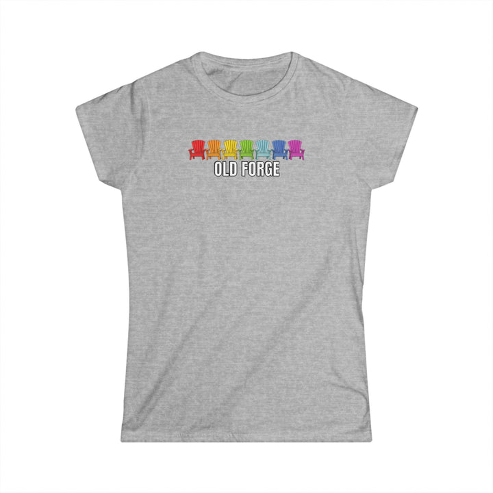 Old Forge Rainbow Chairs Ladies Tee