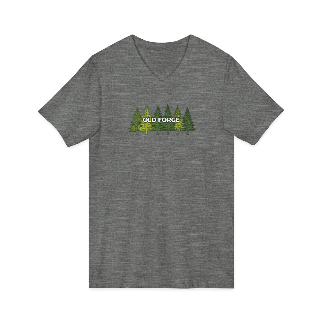Old Forge Pine Trees Unisex V-Neck T-Shirt