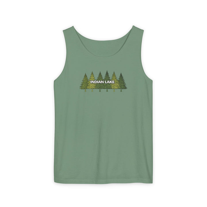 Indian Lake Unisex Tank - Pine Trees