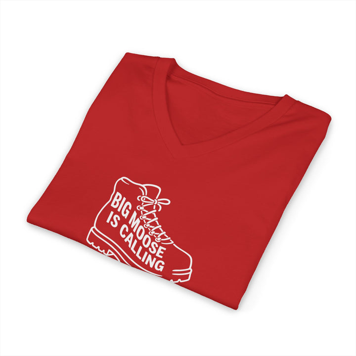 Big Moose Boot Unisex V-Neck Tee