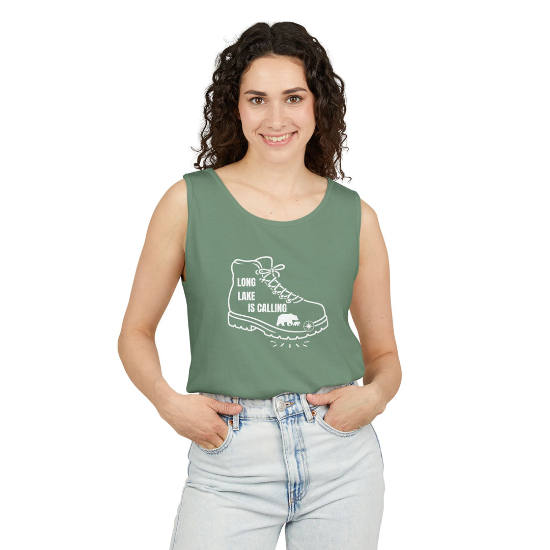 Long Lake is Calling Unisex Tank