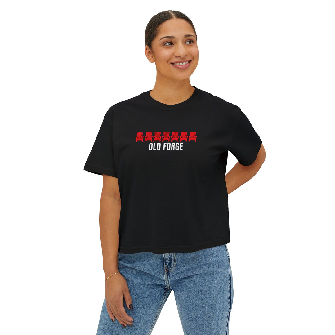 Old Forge ADK Chairs Ladies Boxy Tee