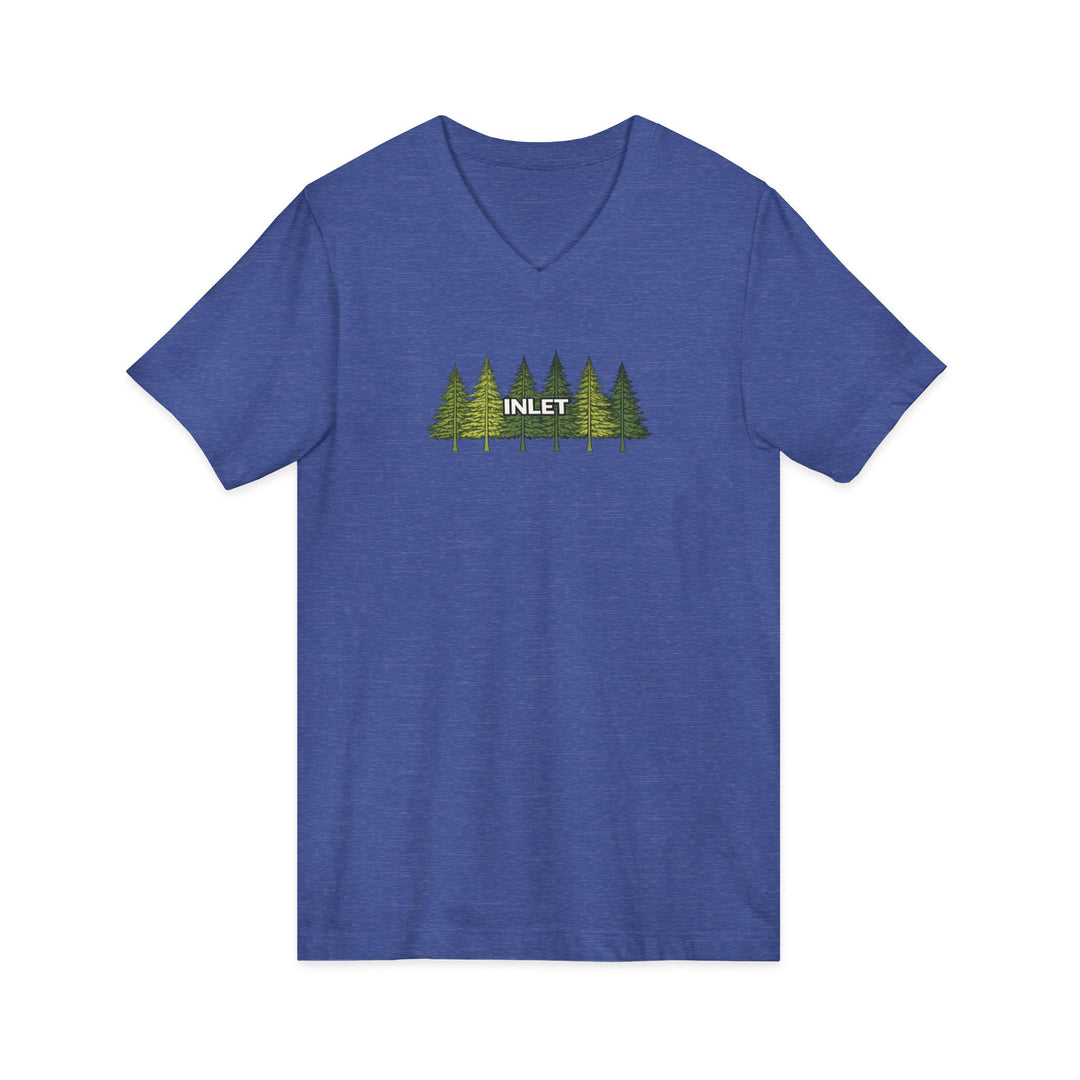 Inlet Unisex V-Neck T-Shirt - Pine Tree