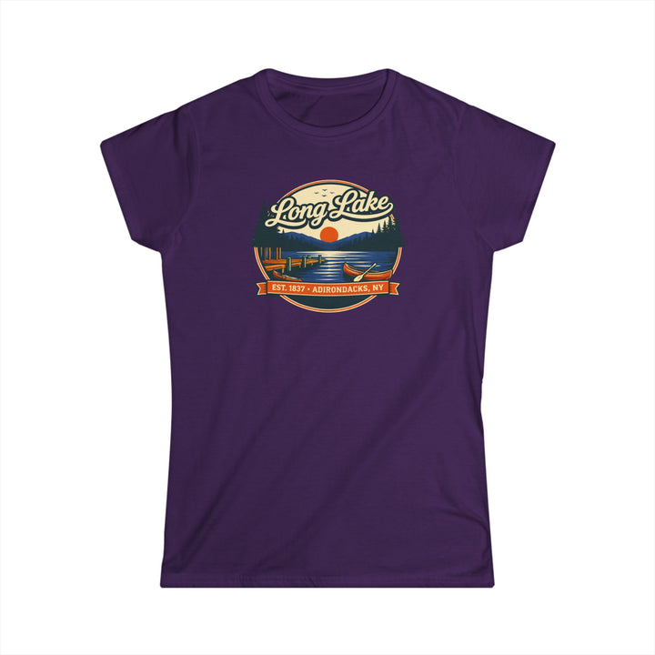 Long Lake Sunset Ladies Tee