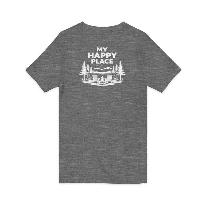 Raquette Lake Unisex V-Neck T-Shirt - My Happy Place