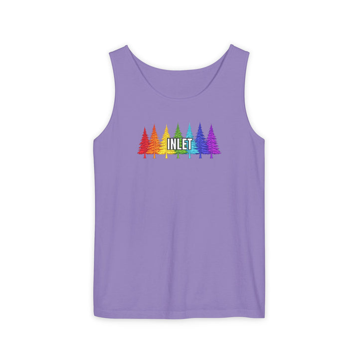 Inlet Unisex Tank - Rainbow Trees