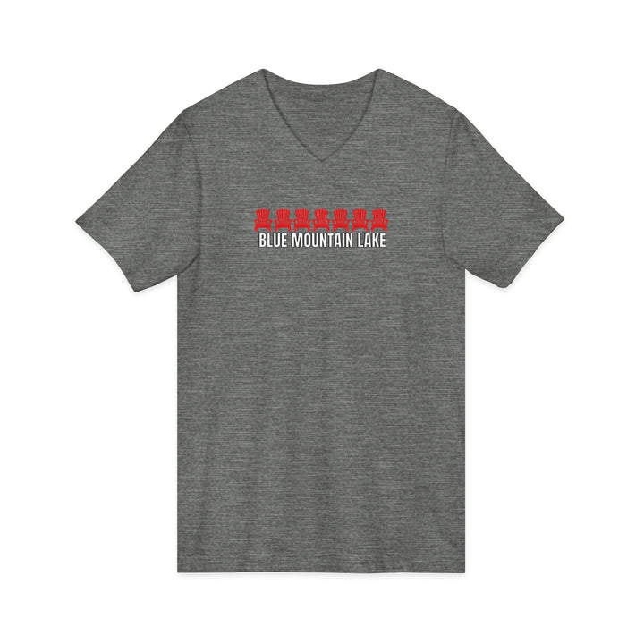 Blue Mountain Lake ADK Chairs Unisex V-Neck T-Shirt