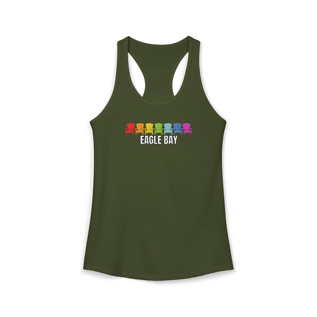 Eagle Bay Ladies Racerback - Rainbow Chairs