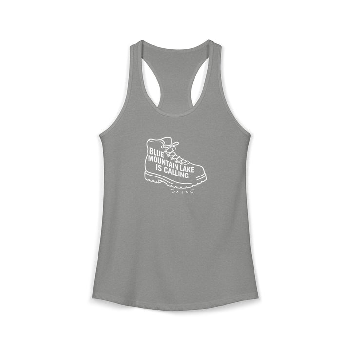 Blue Mountain Lake is Calling Ladies Racerback