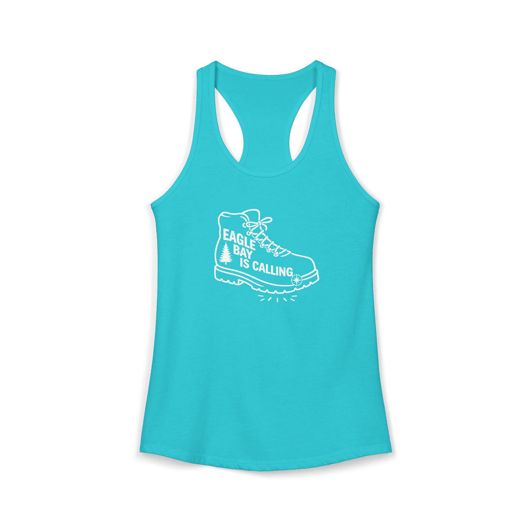 Eagle Bay is Calling Ladies Racerback