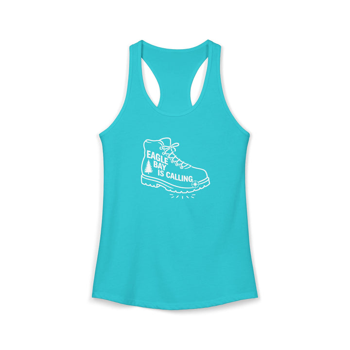 Eagle Bay is Calling Ladies Racerback