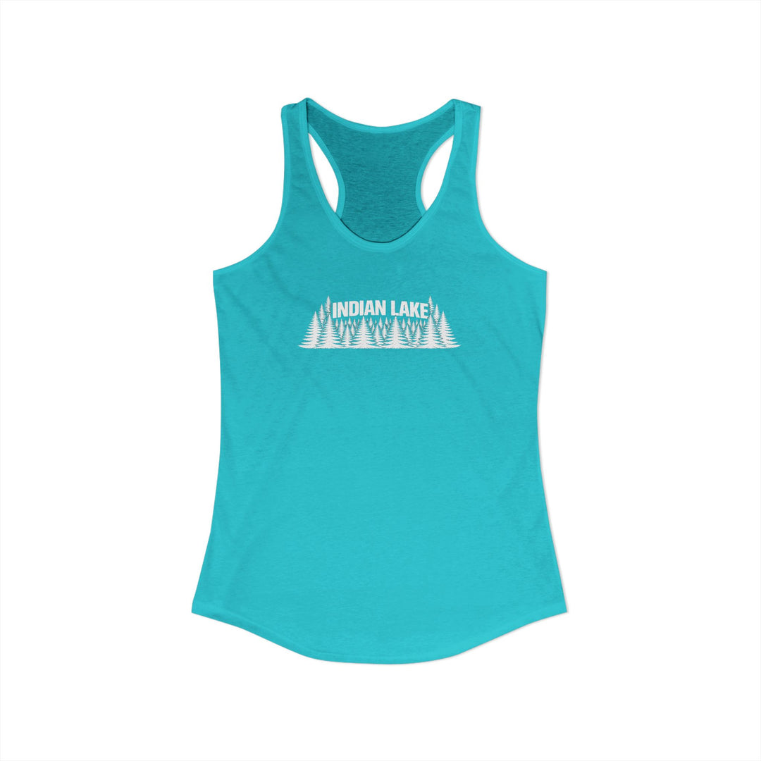 Indian Lake Ladies Racerback - Trees